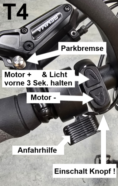 Elektro Dreirad Zemto-Lux-Mover T4F,  Faltbar, 720 WH, 80 NM - weiß-grau